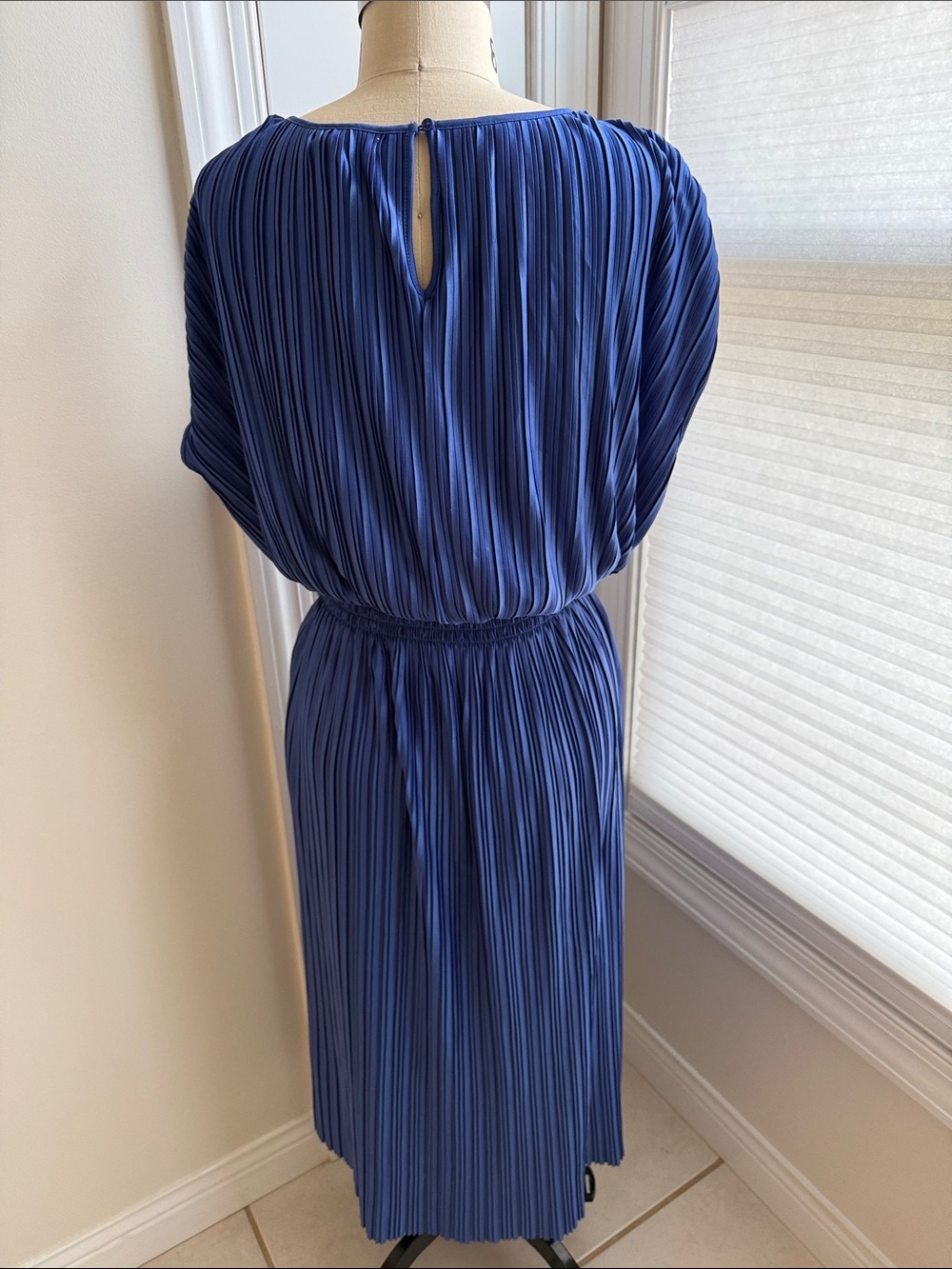 Prologue Royal Blue Pleated Midi Dress - Picture 3 of 5